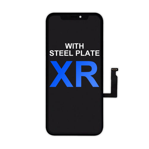 (AM+) LCD Assembly for iPhone XR - Black (Steel Plate Pre-installed)