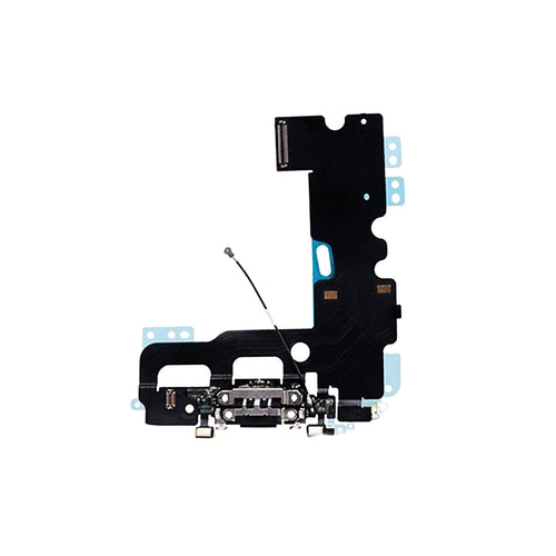 Aftermarket Plus Charging Port Flex Cable for iPhone 7 Plus - Jet Black