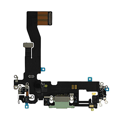 Aftermarket Plus Charging Port Flex Cable with Board for iPhone 12 / 12 Pro - Green