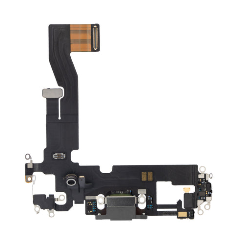 Aftermarket Plus Charging Port Flex Cable with Board for iPhone 12 / 12 Pro - Graphite