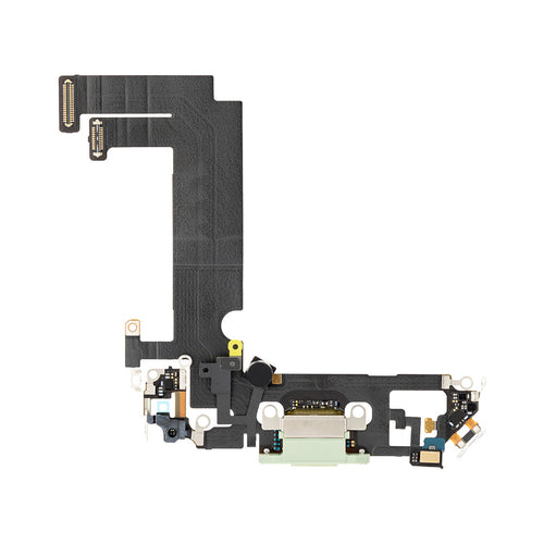 Aftermarket Plus Charging Port Flex Cable with Board for iPhone 12 Mini - Green