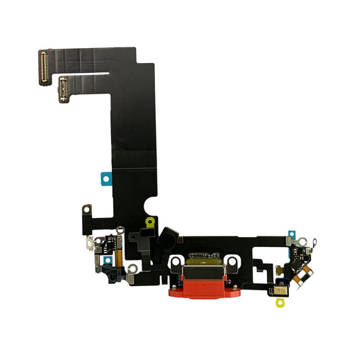 Aftermarket Plus Charging Port Flex Cable with Board for iPhone 12 Mini - Red