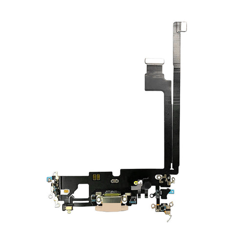 Aftermarket Plus Charging Port Flex Cable with Board for iPhone 12 Pro Max - Gold