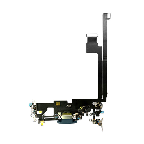 Aftermarket Plus Charging Port Flex Cable with Board for iPhone 12 Pro Max - Pacific Blue