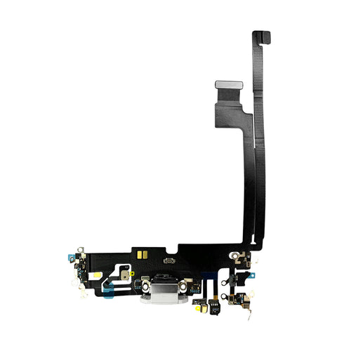 Aftermarket Plus Charging Port Flex Cable with Board for iPhone 12 Pro Max - Silver