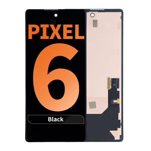 Aftermarket Pro OLED Assembly with Frame for Google Pixel 6 (Without Finger Print Sensor) - Black