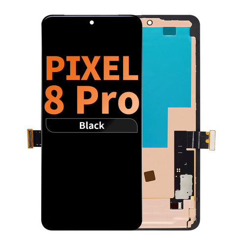 Aftermarket Pro OLED Assembly with Frame for Google Pixel 8 Pro (Without Finger Print Sensor) - Black