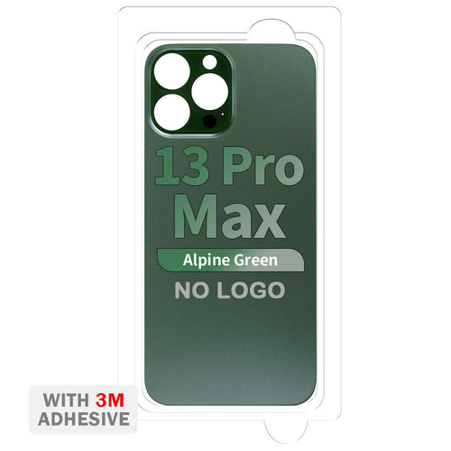 Back Cover Glass with Adhesive for iPhone 13 Pro Max (No Logo & Big Camera Hole) - Alpine Green