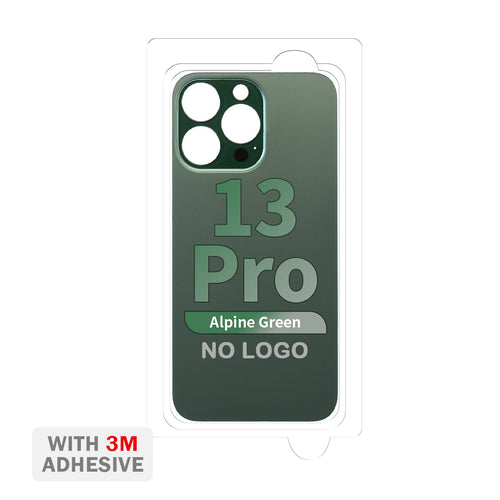 Back Cover Glass with Adhesive for iPhone 13 Pro (No Logo & Big Camera Hole) - Alpine Green