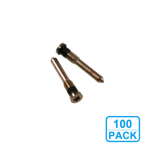 Bottom Screws for iPhone X to 14 Pro Max - Gold (100 Pack)