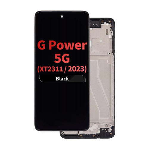 FOG LCD Assembly with Frame for Moto G Power 5G (XT2311 / 2023) - Black