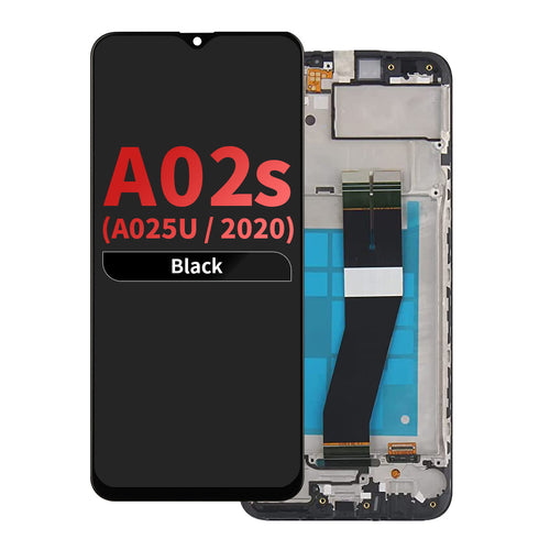 FOG LCD Assembly with Frame for Samsung Galaxy A02s (A025U / 2020) (US Version) - Black