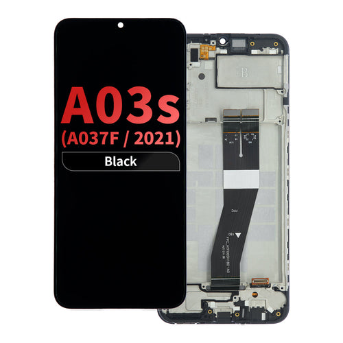 FOG LCD Assembly with Frame for Samsung Galaxy A03s (A037F / 2021) (Dual-SIM) - Black