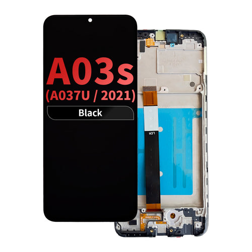 FOG LCD Assembly with Frame for Samsung Galaxy A03s (A037U / 2021) (US Version) - Black