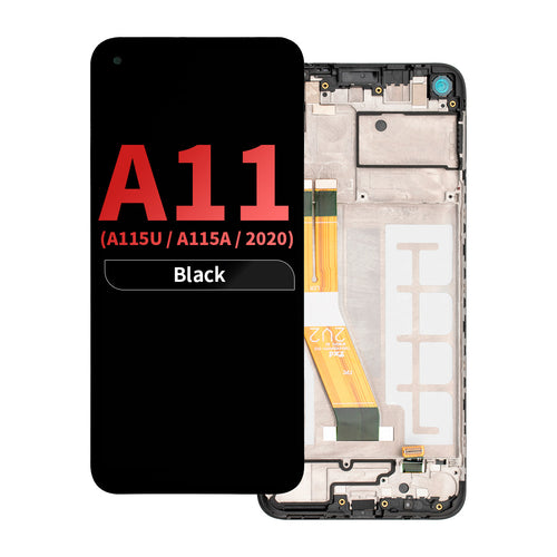 FOG LCD Assembly with Frame for Samsung Galaxy A11 (A115U / A115A / 2020) (US Version) - Black