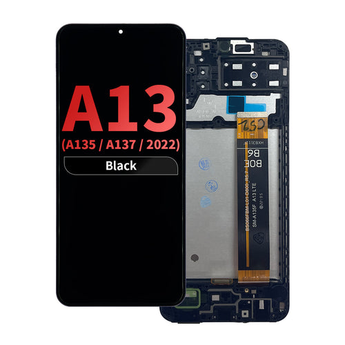 FOG LCD Assembly with Frame for Samsung Galaxy A13 (A135 / A137 / 2022) - Black