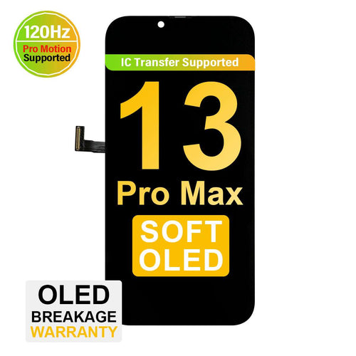 (MP+) Soft OLED Assembly for iPhone 13 Pro Max - Black.