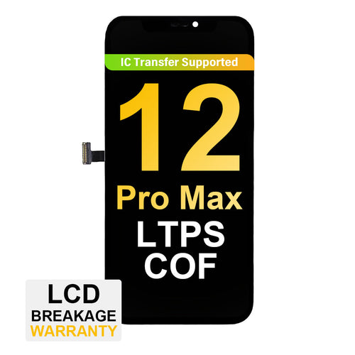 (MP+ COF) LTPS InCell LCD Assembly for iPhone 12 Pro Max - Black