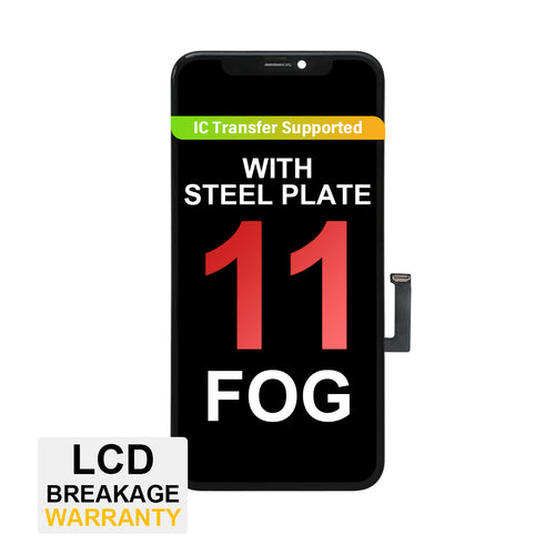 (MP+ FOG) LTPS InCell LCD Assembly for iPhone 11 - Black (Steel Plate Pre-installed)