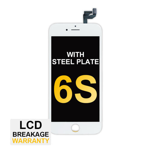 (MP+) LCD Assembly with Steel Plate for iPhone 6S - White