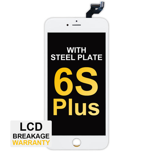 (MP+) LCD Assembly with Steel Plate for iPhone 6S Plus - White