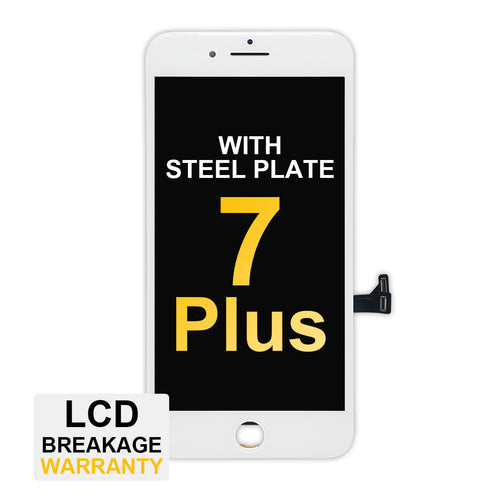 (MP+) LCD Assembly with Steel Plate for iPhone 7 Plus - White