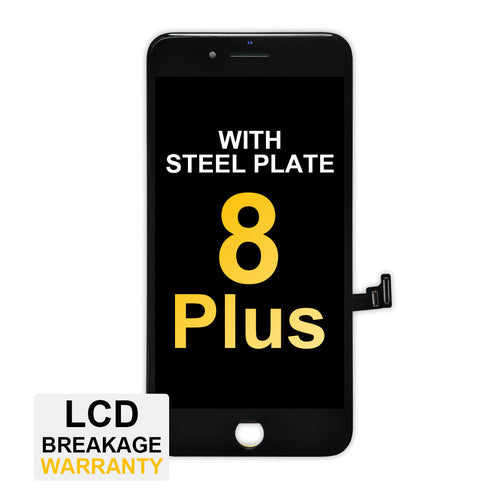 (MP+) LCD Assembly with Steel Plate for iPhone 8 Plus - Black