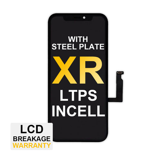 (MP+) LTPS InCell LCD Assembly for iPhone XR - Black (Steel Plate Pre-installed)