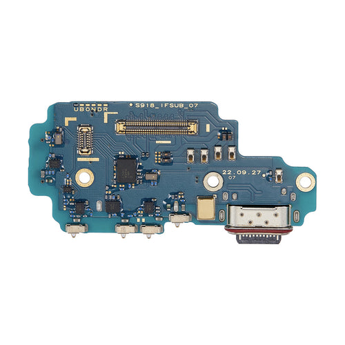 Premium Charging Port Board with Sim Card Reader for Samsung Galaxy S23 Ultra (S918U) (US Version)