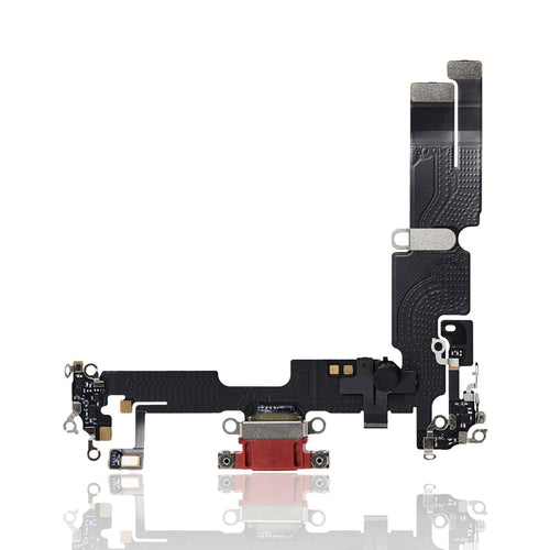 Premium Charging Port Flex Cable for iPhone 14 Plus - Red