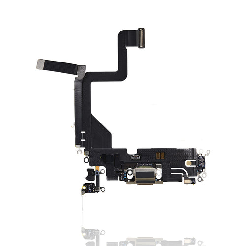 Premium Charging Port Flex Cable for iPhone 14 Pro - Gold