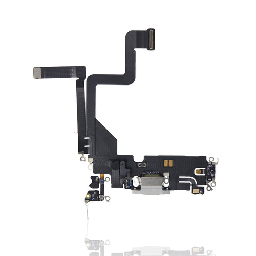 Premium Charging Port Flex Cable for iPhone 14 Pro - Silver