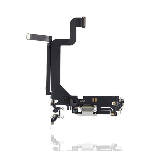 Premium Charging Port Flex Cable for iPhone 14 Pro Max - Silver