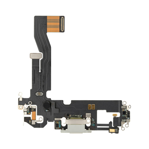 Premium Charging Port Flex Cable for iPhone 12 / 12 Pro - Silver