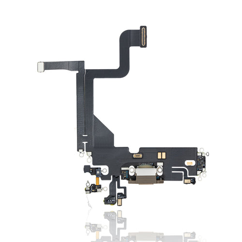 Premium Charging Port Flex Cable for iPhone 13 Pro - Gold