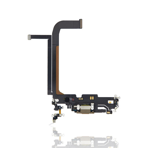 Premium Charging Port Flex Cable for iPhone 13 Pro Max - Gold