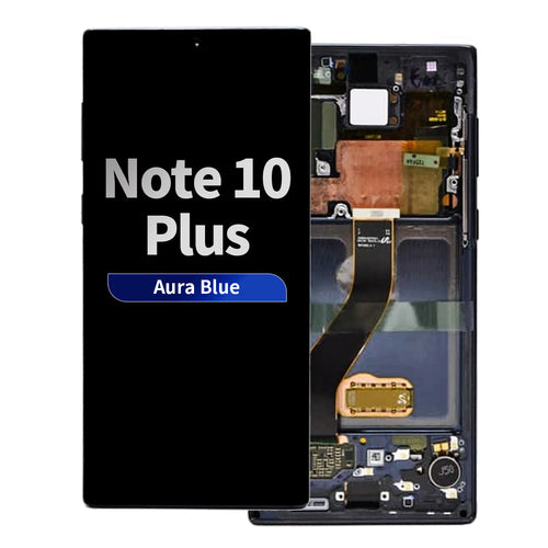 Refurbished OLED Assembly with Frame for Samsung Galaxy Note 10 Plus - Aura Blue