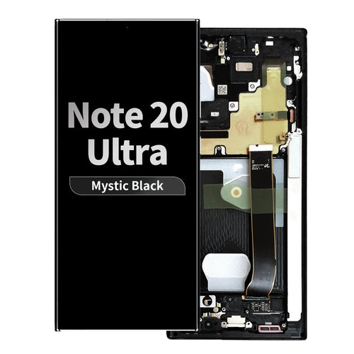 Refurbished OLED Assembly with Frame for Samsung Galaxy Note 20 Ultra - Mystic Black