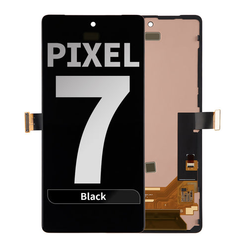 Refurbished OLED Assembly with Frame for Google Pixel 7 (Without Finger Print Sensor) - Black