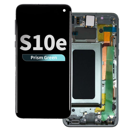 Refurbished OLED Assembly with Frame for Samsung Galaxy S10e - Prism Green