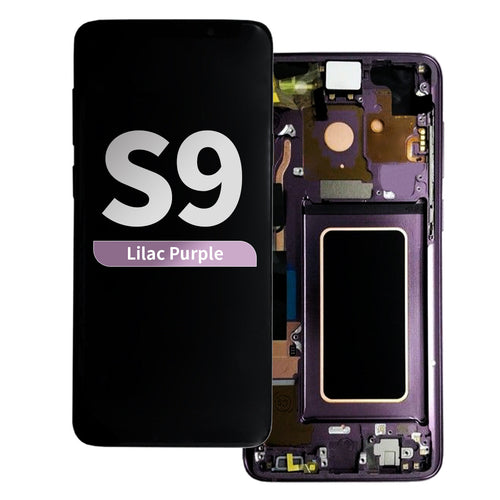 Refurbished OLED Assembly with Frame for Samsung Galaxy S9 - Lilac Purple