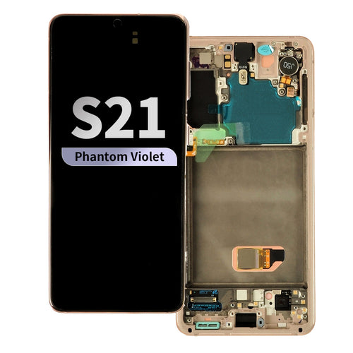 Refurbished OLED Assembly with Frame for Samsung Galaxy S21 - Phantom Violet