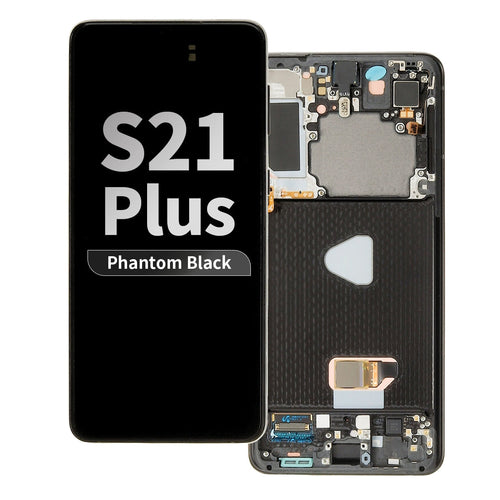 Refurbished OLED Assembly with Frame for Samsung Galaxy S21 Plus - Phantom Black