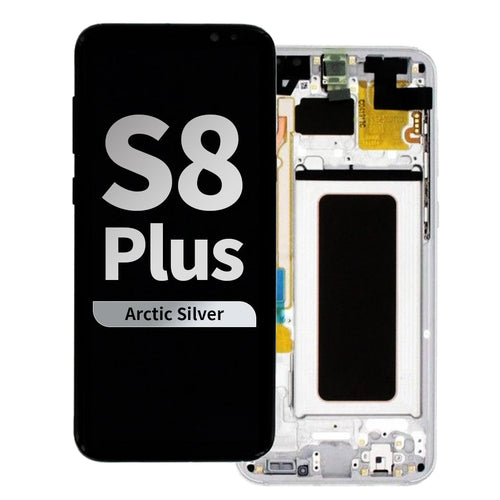 Refurbished OLED Assembly with Frame for Samsung Galaxy S8 Plus - Arctic Silver