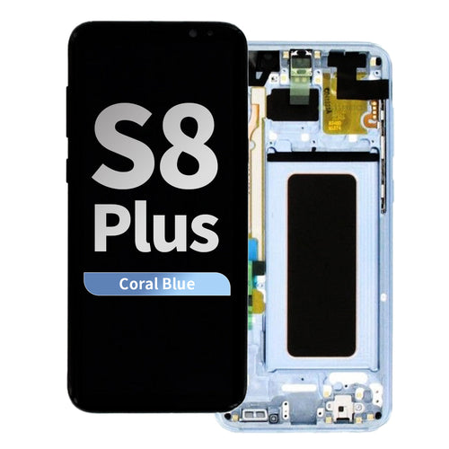 Refurbished OLED Assembly with Frame for Samsung Galaxy S8 Plus - Coral Blue