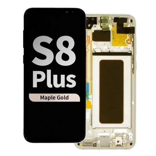 Refurbished OLED Assembly with Frame for Samsung Galaxy S8 Plus - Maple Gold