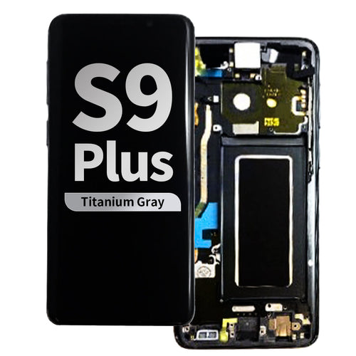 Refurbished OLED Assembly with Frame for Samsung Galaxy S9 Plus - Titanium Gray