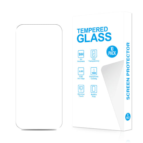 Tempered Glass for iPhone 15 / 15 Pro - Clear (10 Pack)